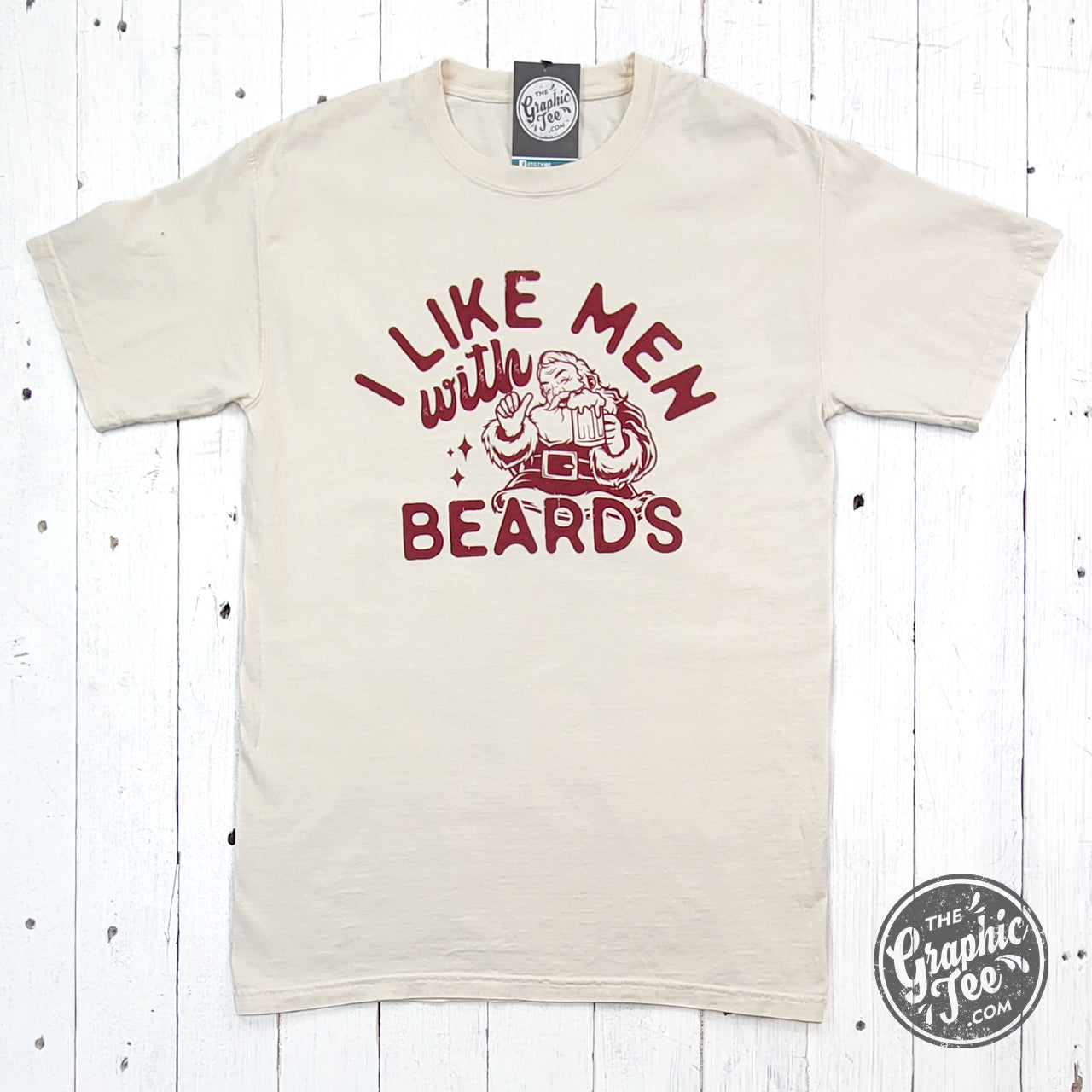 I Like Men With Beards Garment Dyed Tee