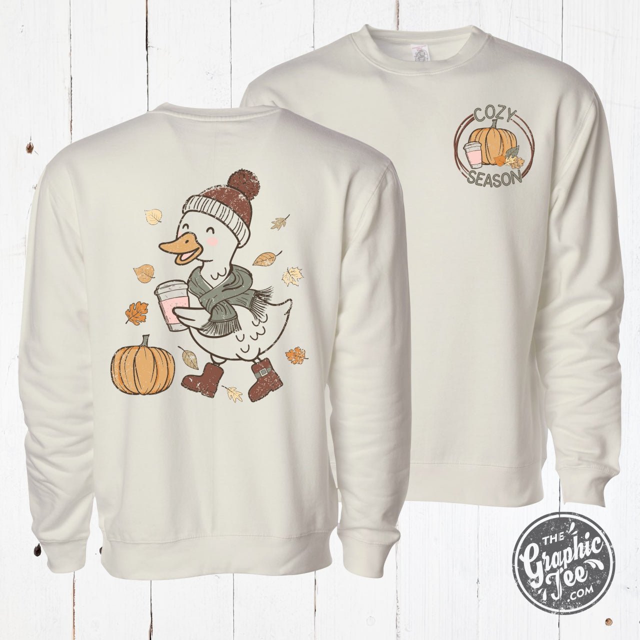Cozy Season Duck Crewneck Sweatshirt - The Graphic Tee
