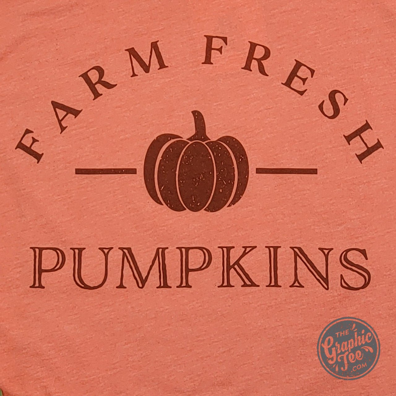 Farm Fresh Pumpkins Heather Orange Short Sleeve Tee - The Graphic Tee