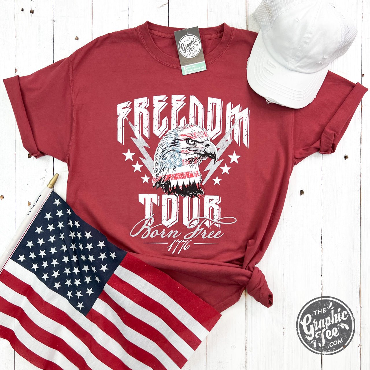 Freedom Tour Eagle Short Sleeve Unisex Tee - The Graphic Tee