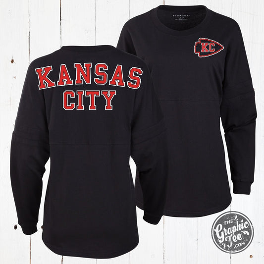 Kansas City Black Ladies Pom Pom Jersey - The Graphic Tee