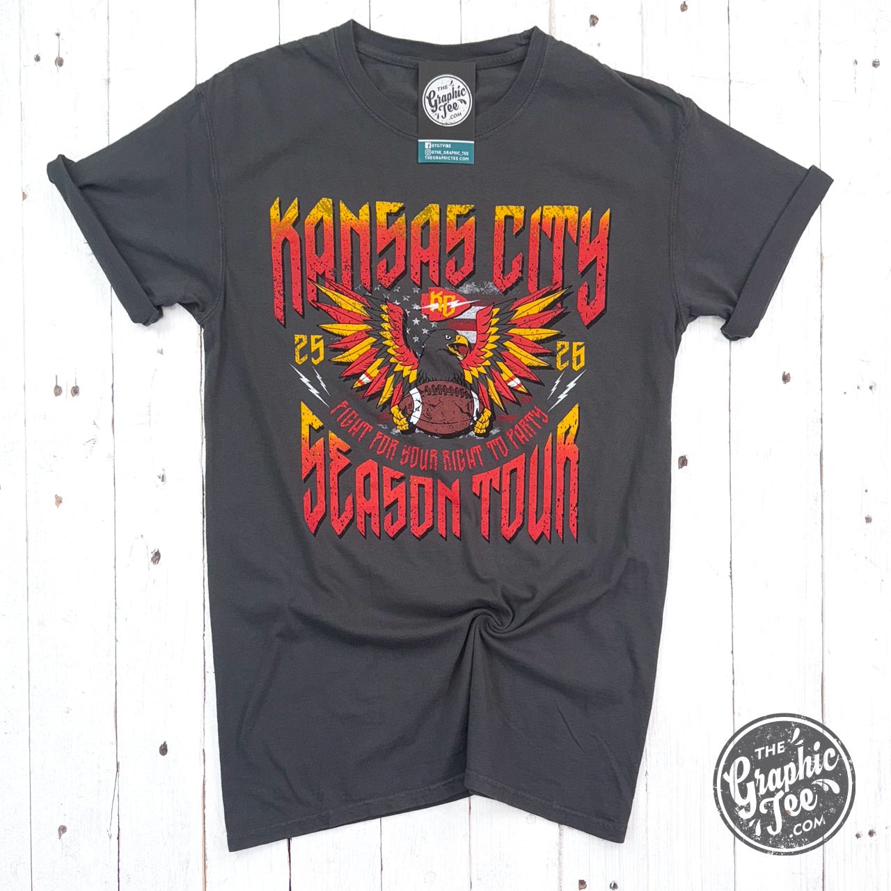 Kansas City Season Tour Concert Comfort Wash Unisex Short Sleeve Tee - The Graphic Tee