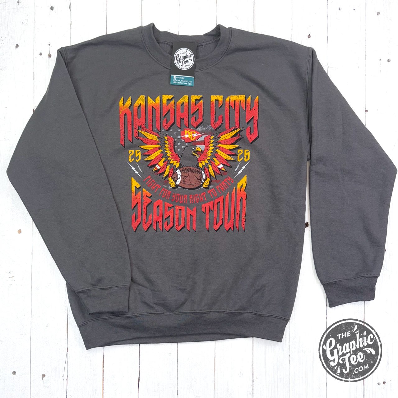 Kansas City Season Tour Concert Crewneck Sweatshirt - The Graphic Tee