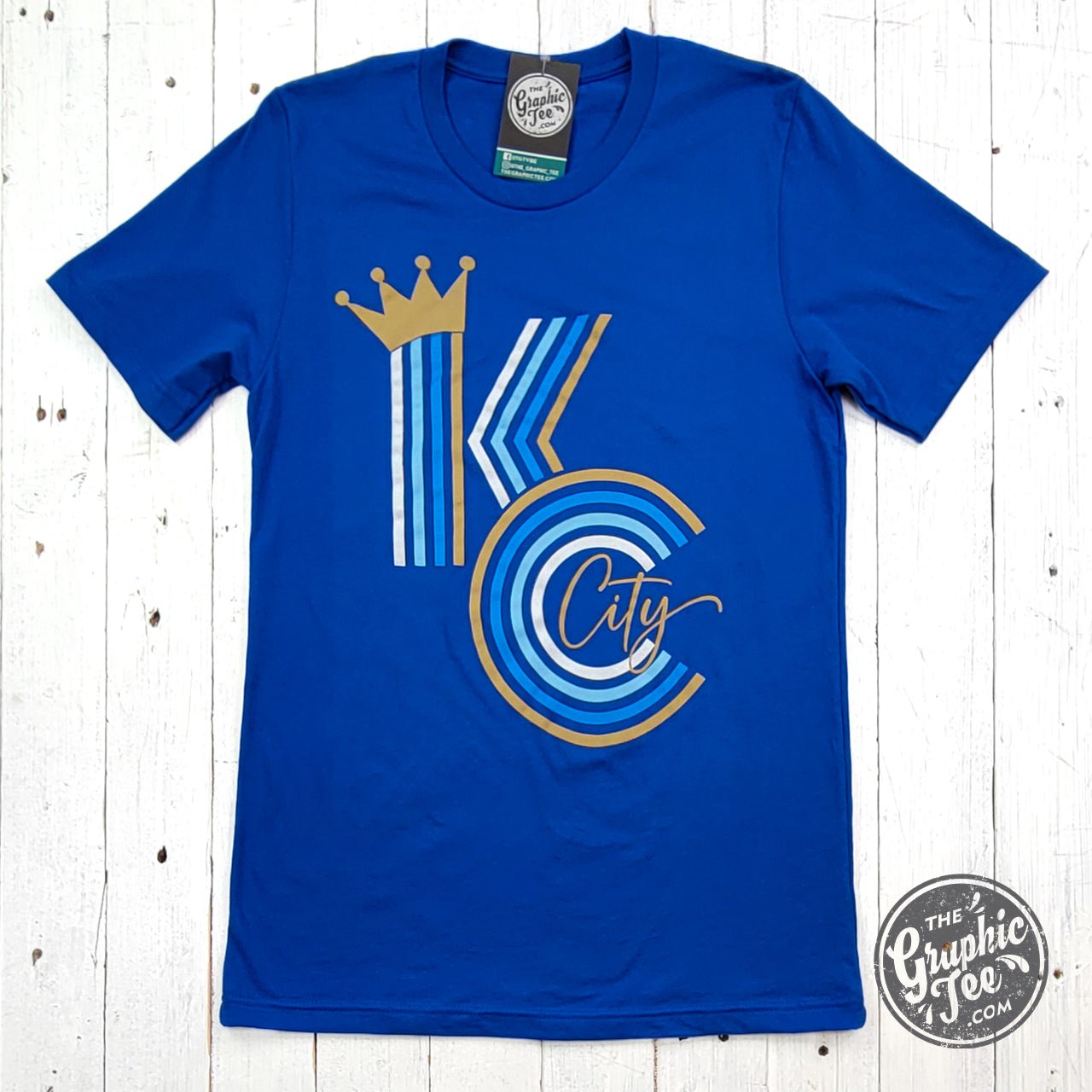 KC Crown Ombre Royal Short Sleeve Tee - The Graphic Tee