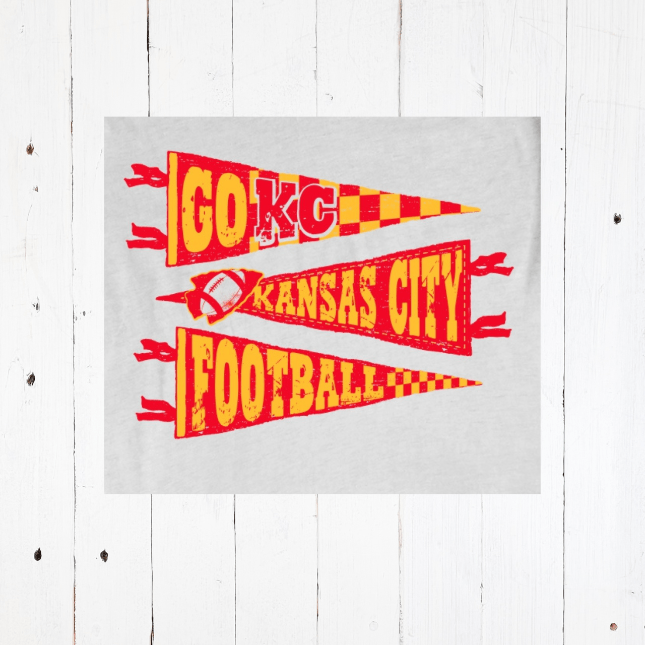 KC Pennants Adult Ash Crewneck Sweatshirt - The Graphic Tee
