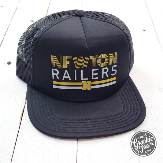 Newton Railers Multiline Foam Trucker Cap - The Graphic Tee