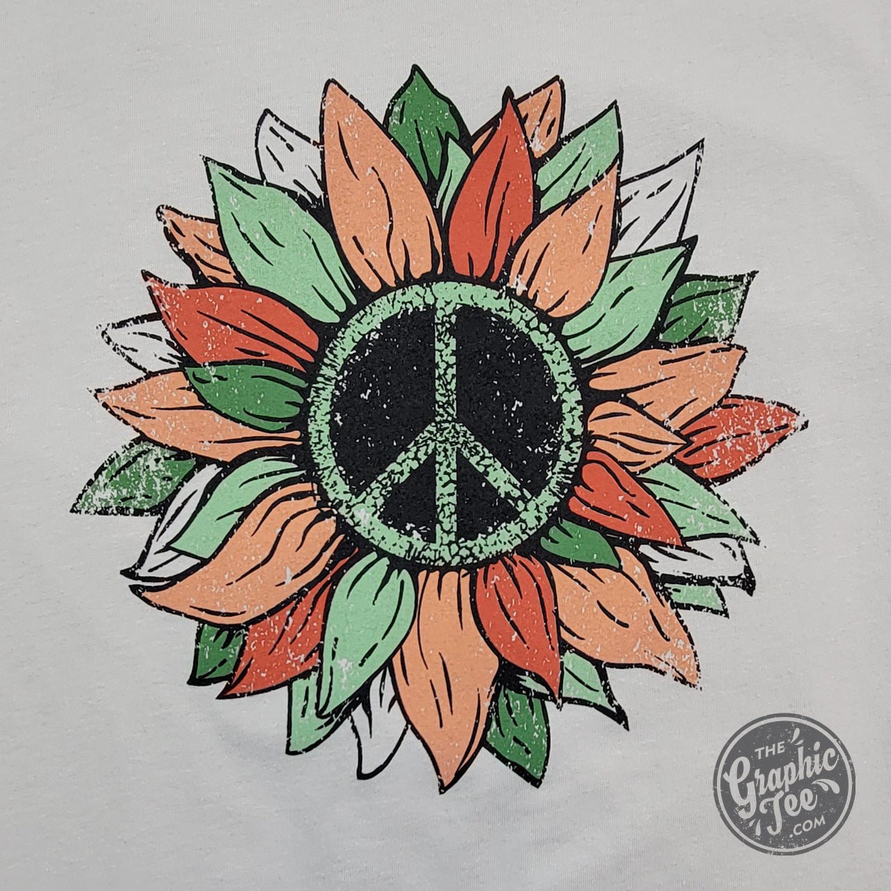 Peace Sunflower Short Sleeve Tee - The Graphic Tee