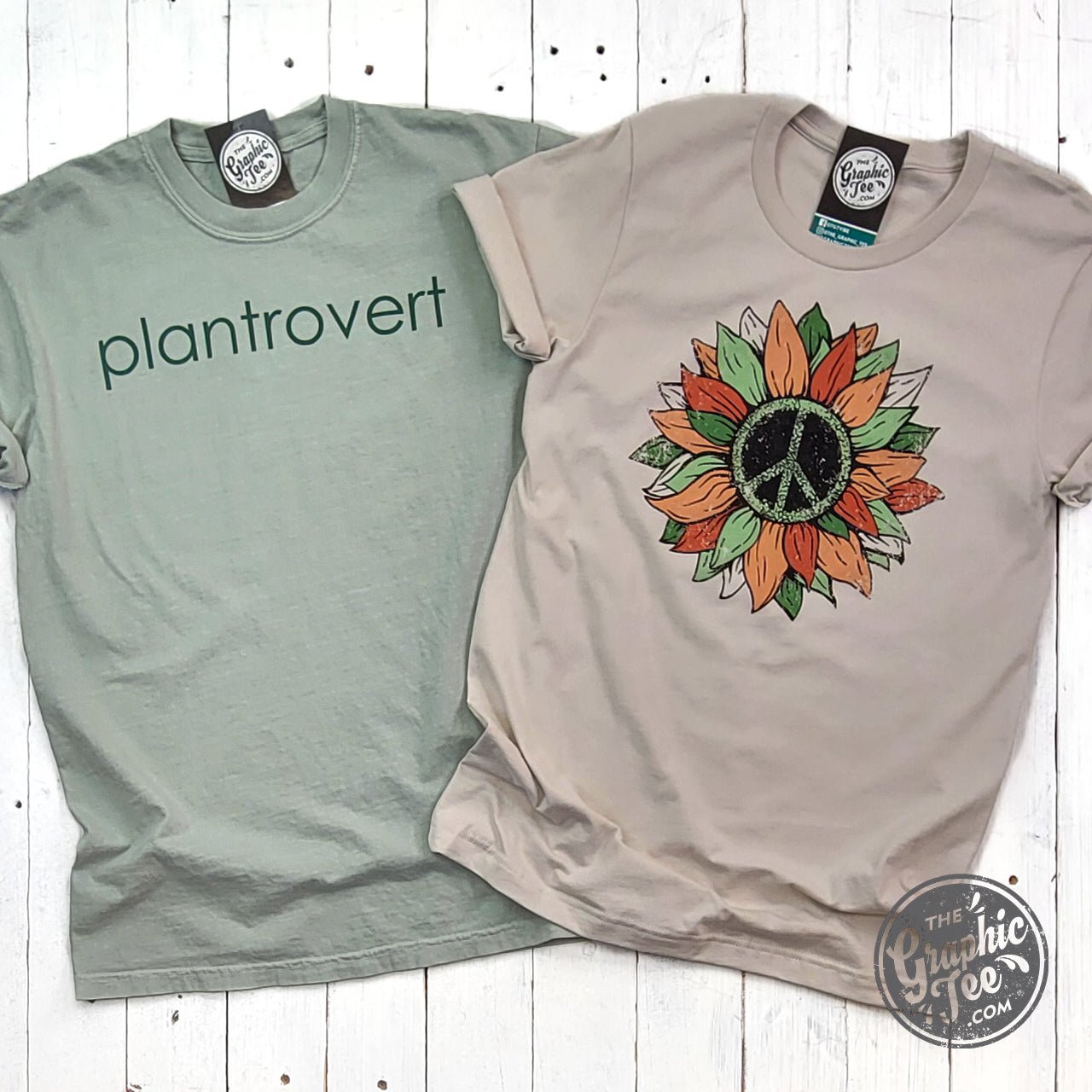 Peace Sunflower Short Sleeve Tee - The Graphic Tee