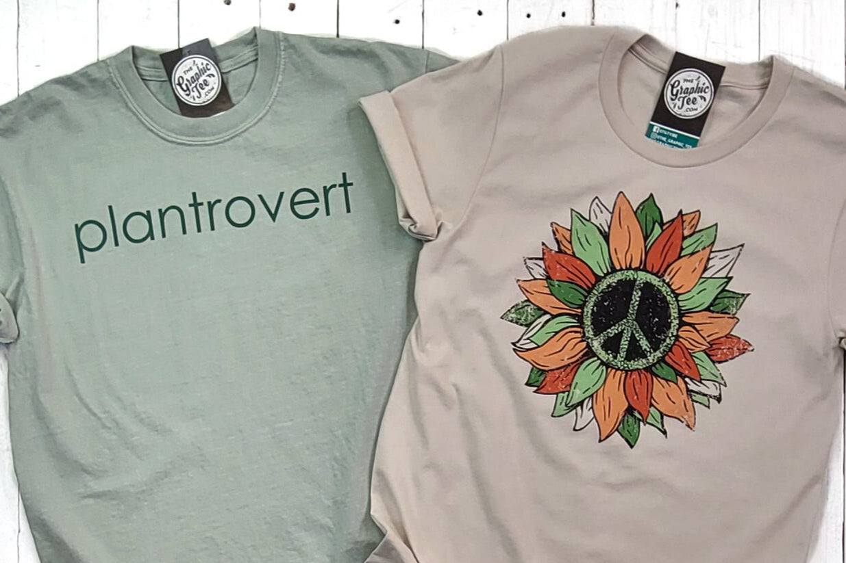 Plantrovert Round Pigment Dyed Tee - The Graphic Tee