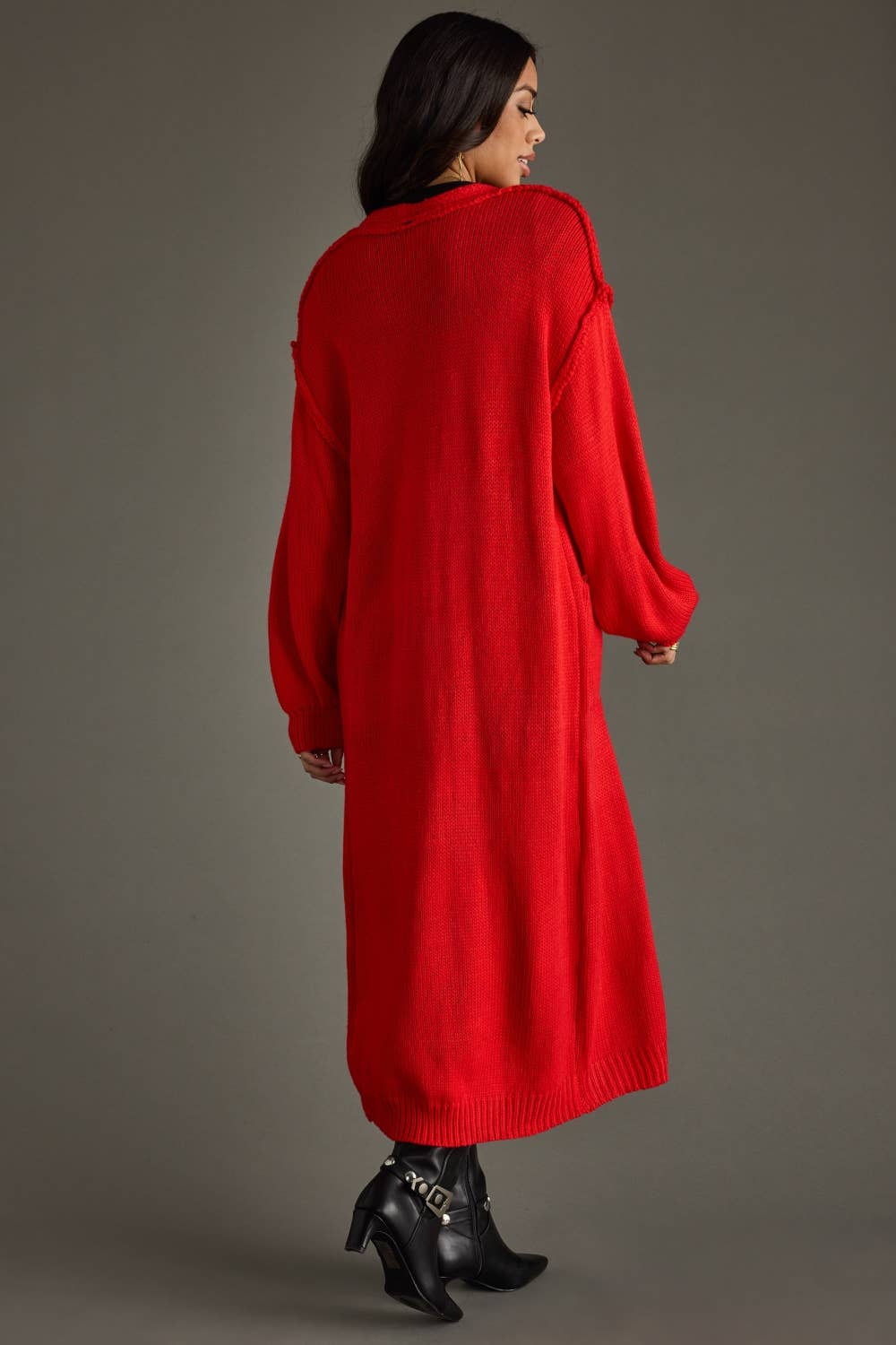 Ruby Red Duster Cardigan - The Graphic Tee