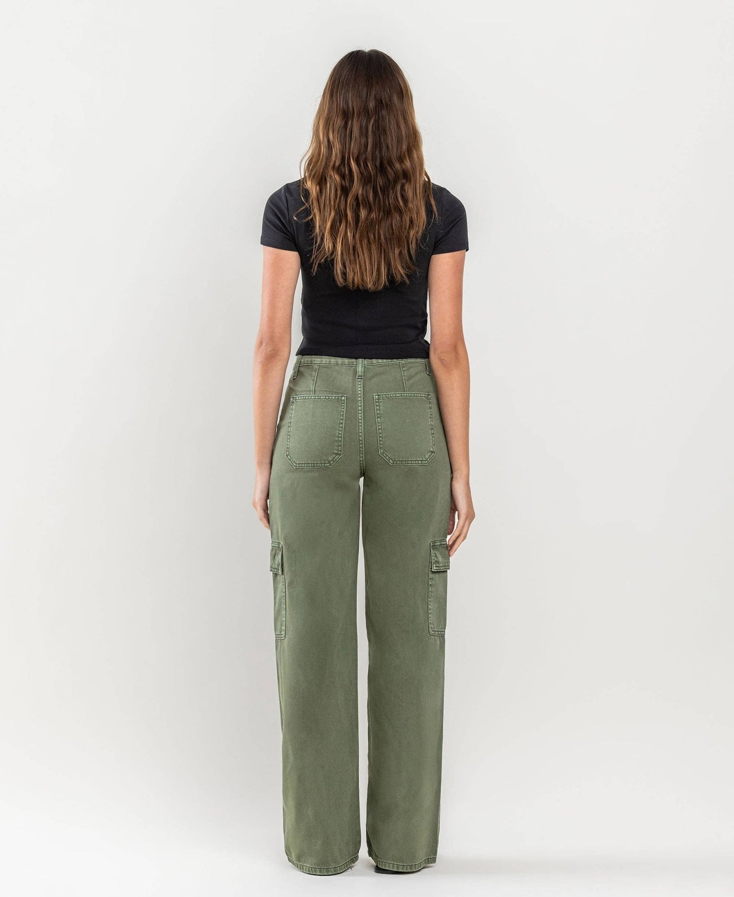 Serena High Rise Utility Cargo Wide Jeans - The Graphic Tee