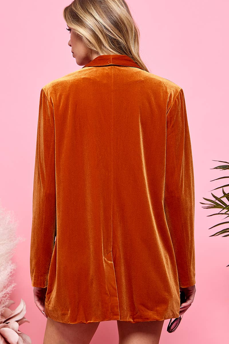 Your New Favorite Pocketed Velvet Blazer - The Graphic Tee