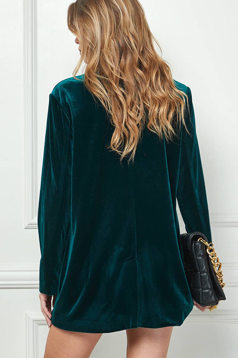 Your New Favorite Pocketed Velvet Blazer - The Graphic Tee