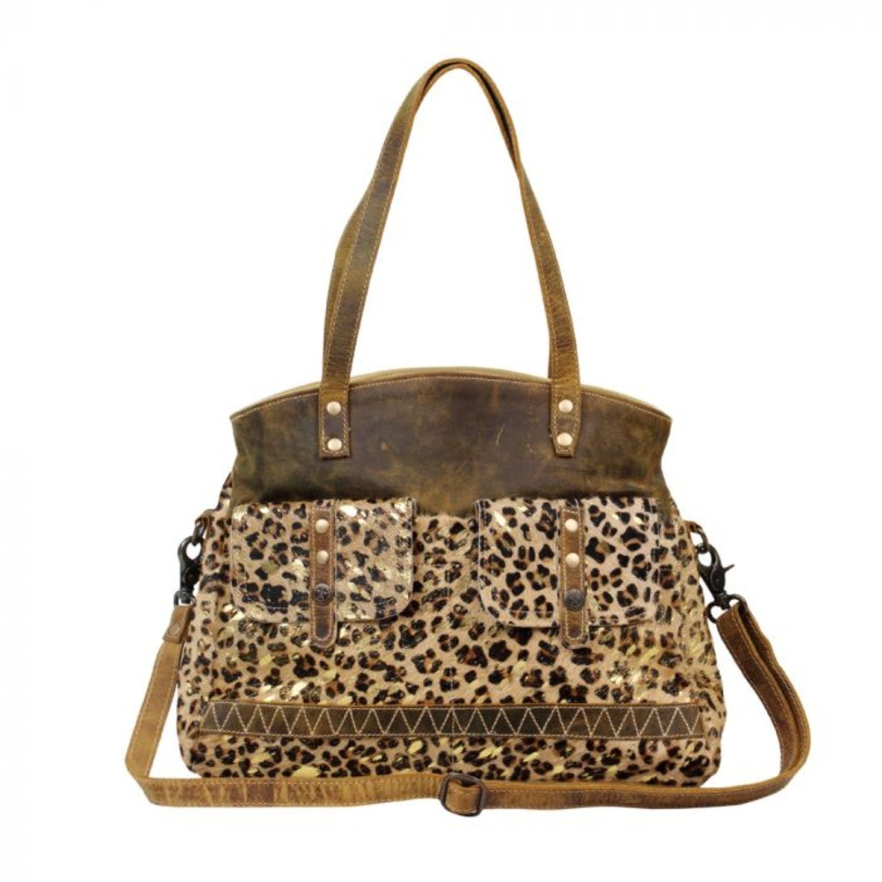 2564 Myra Wild In Woods Canvas & Hairon Bag - The Graphic Tee