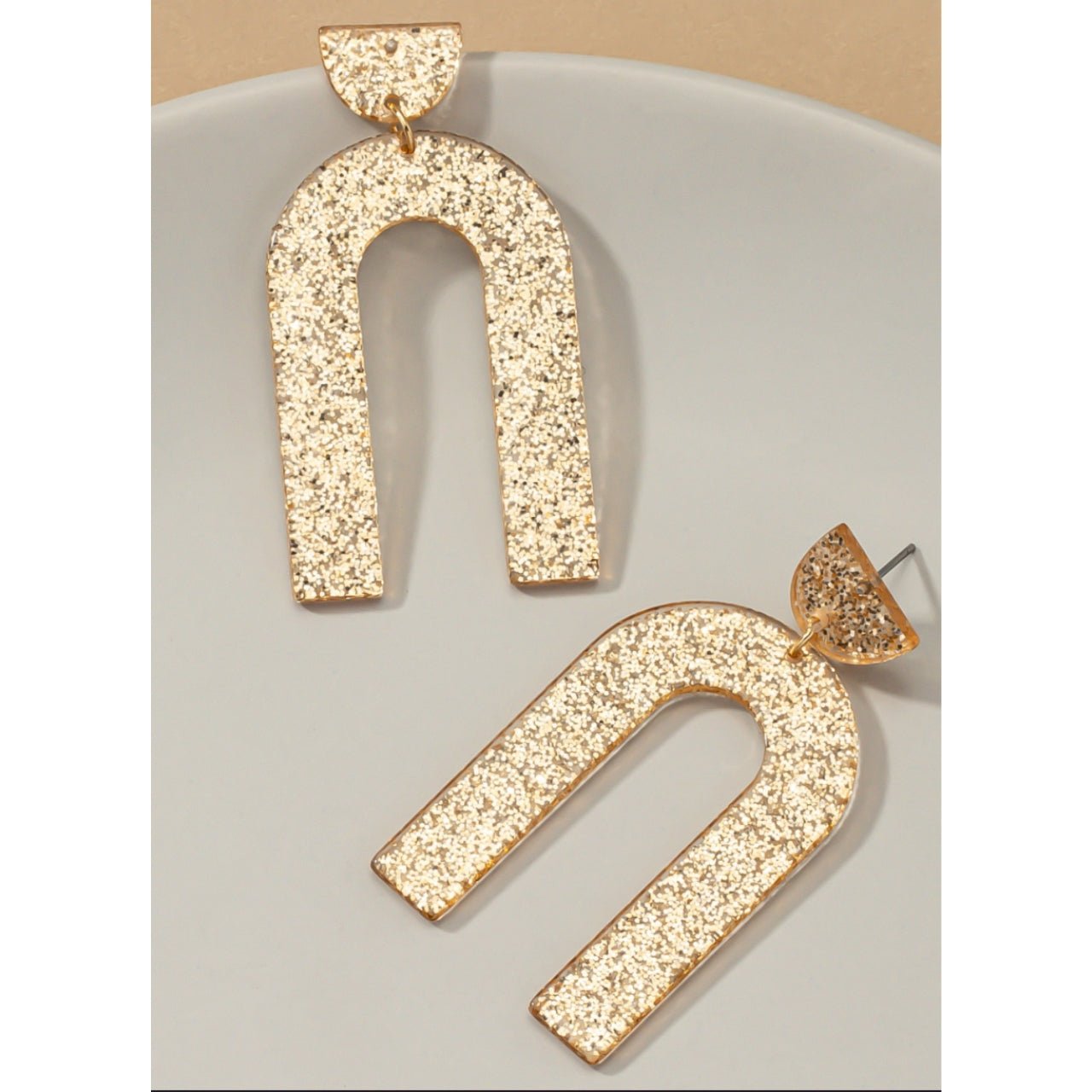 Amy's All About That Glitter Arch Earrings - The Graphic Tee