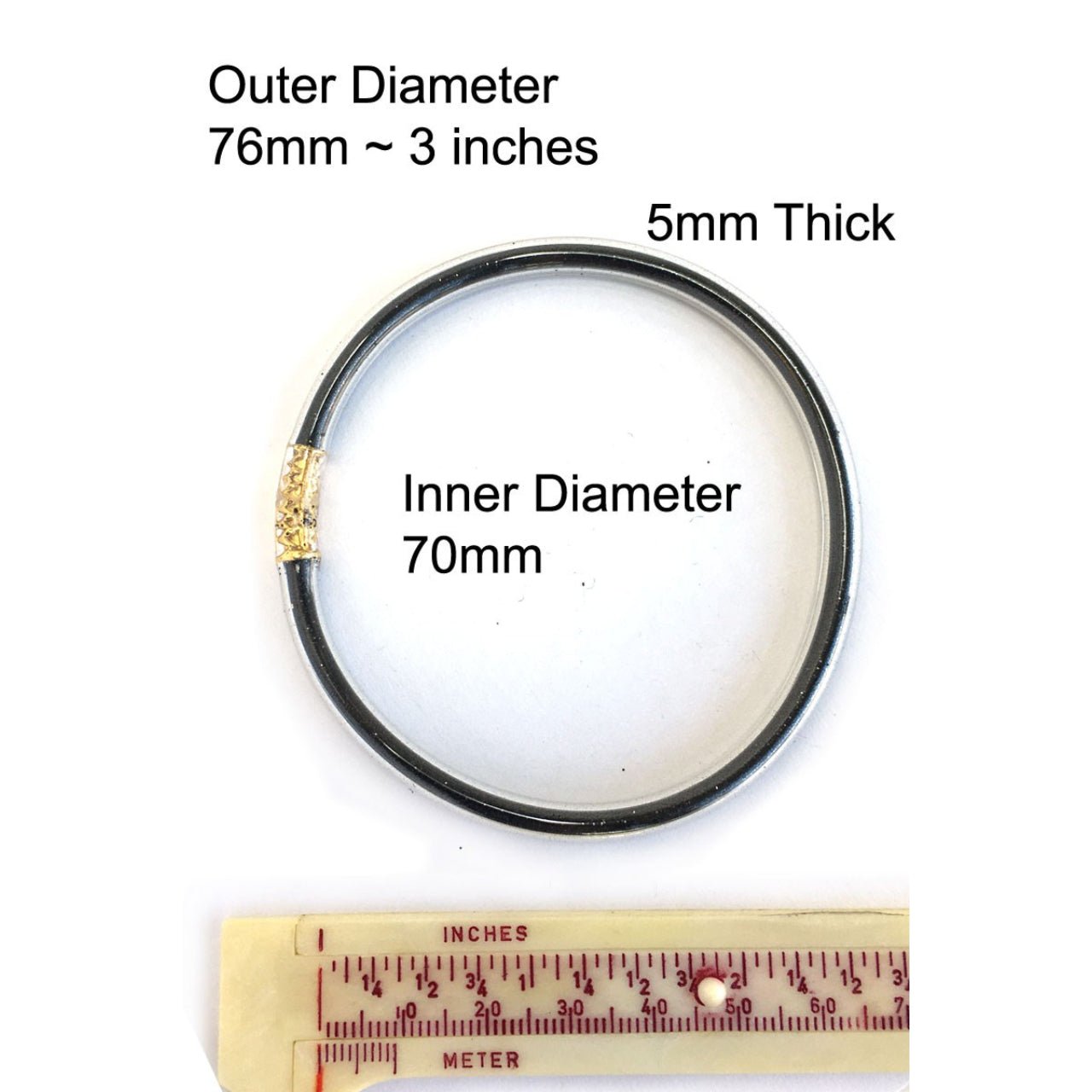Black and Gold 5 Piece Jelly Bracelets - The Graphic Tee