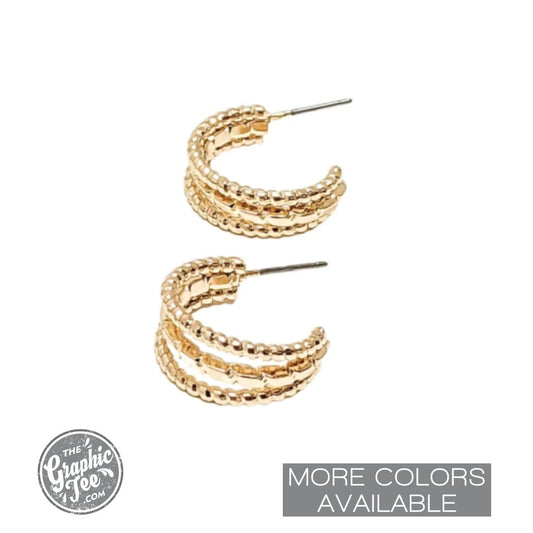Bre Classy Hoop Earrings - The Graphic Tee