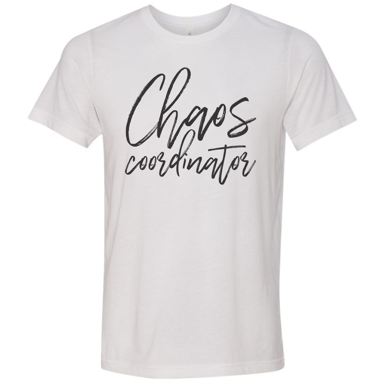 Chaos Coordinator - White Unisex Tee - The Graphic Tee