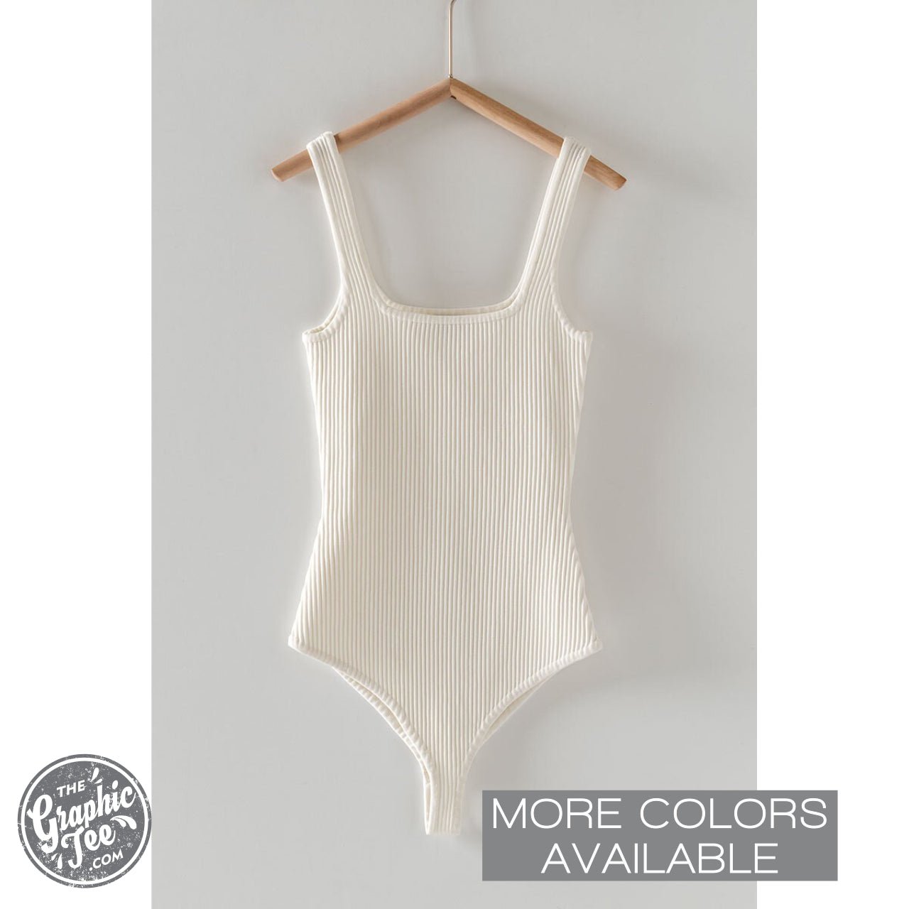 Cindi Sculpt Knit Square Neck Sleeveless Bodysuit - The Graphic Tee