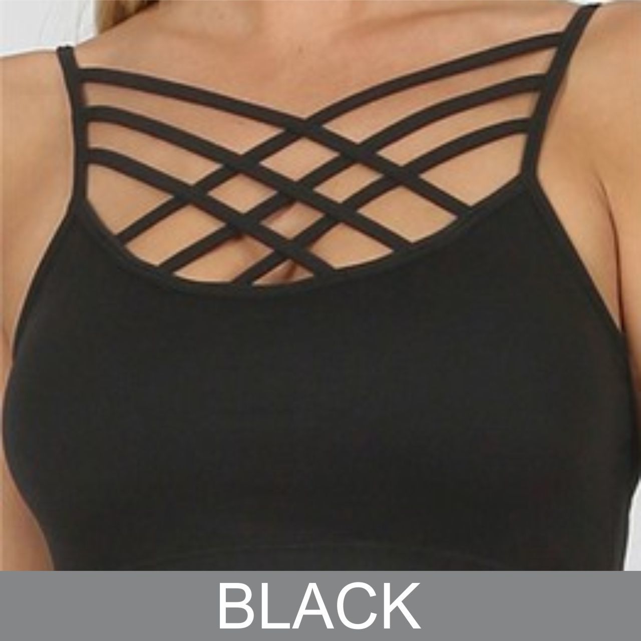 Criss-Cross Bralette - The Graphic Tee