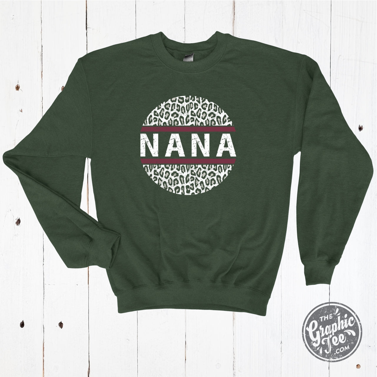 *Custom* Leopard Circle Crewneck Sweatshirt - The Graphic Tee