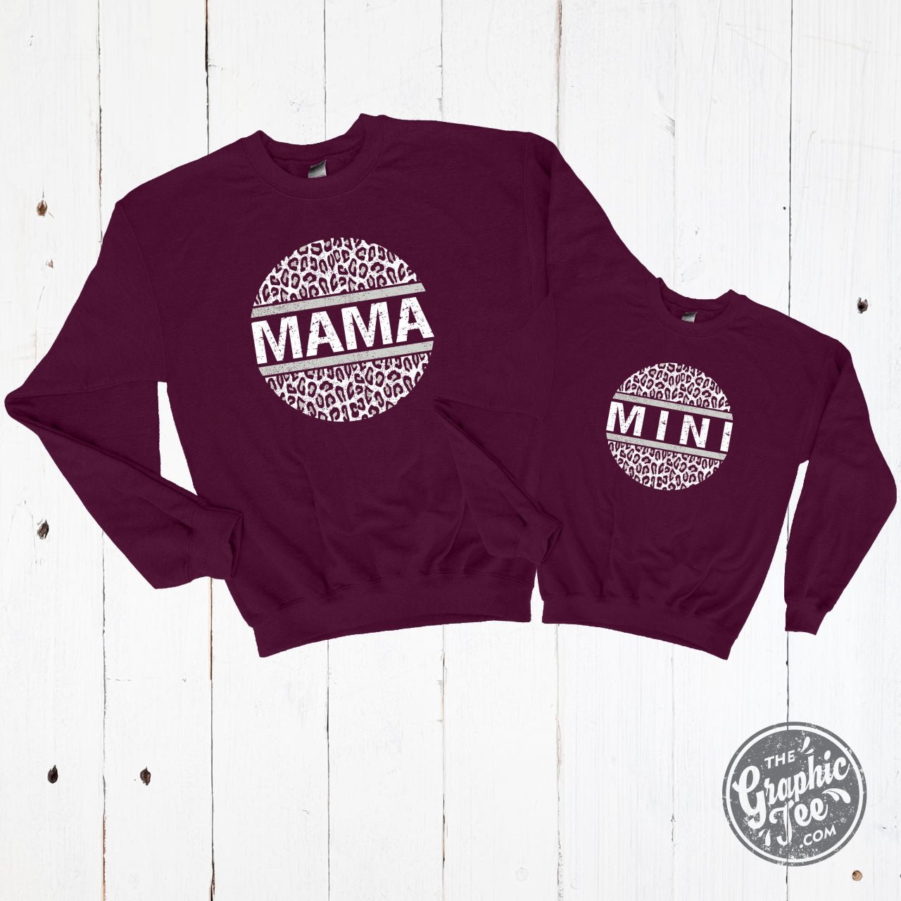 *Custom* Leopard Circle Crewneck Sweatshirt - The Graphic Tee