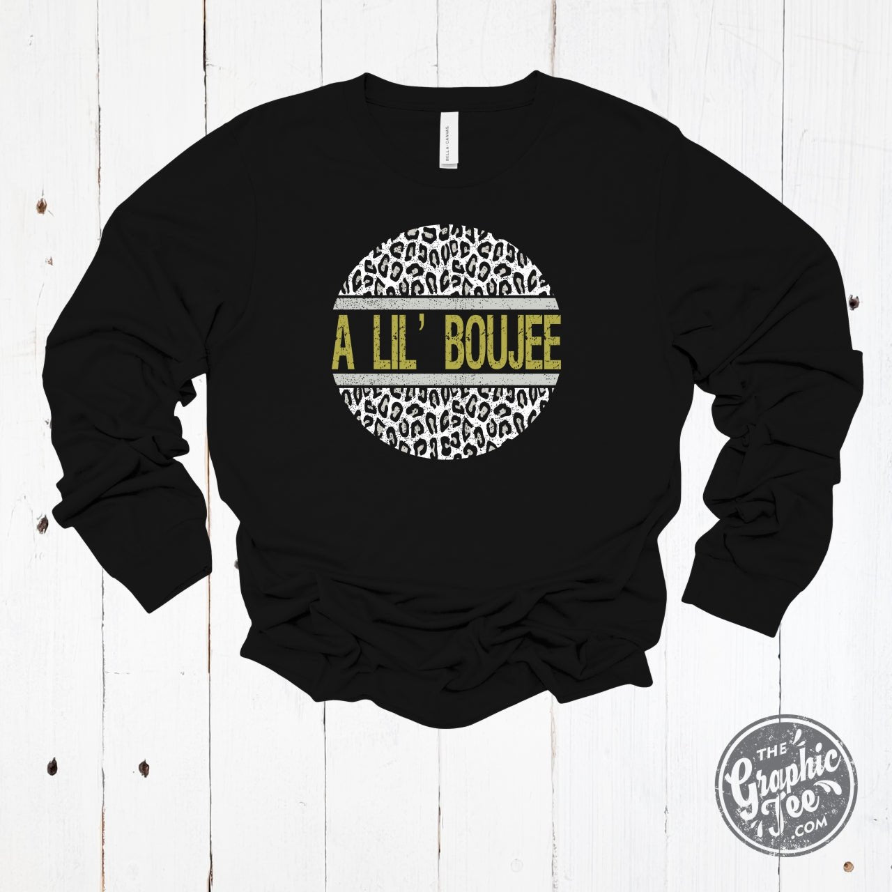*Custom* Leopard Circle Long Sleeve Tee - The Graphic Tee