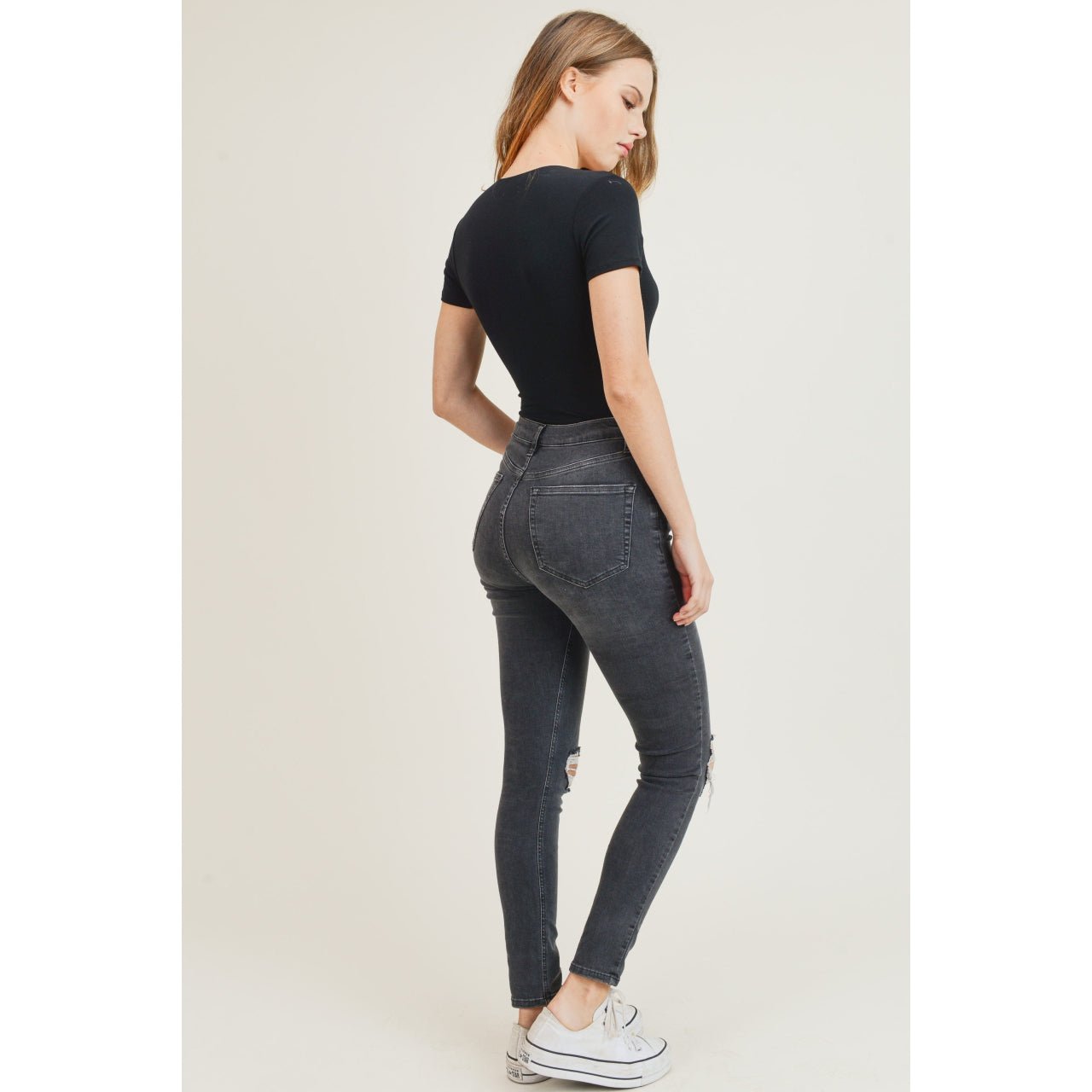 Deep V Double Layer Bodysuit - The Graphic Tee