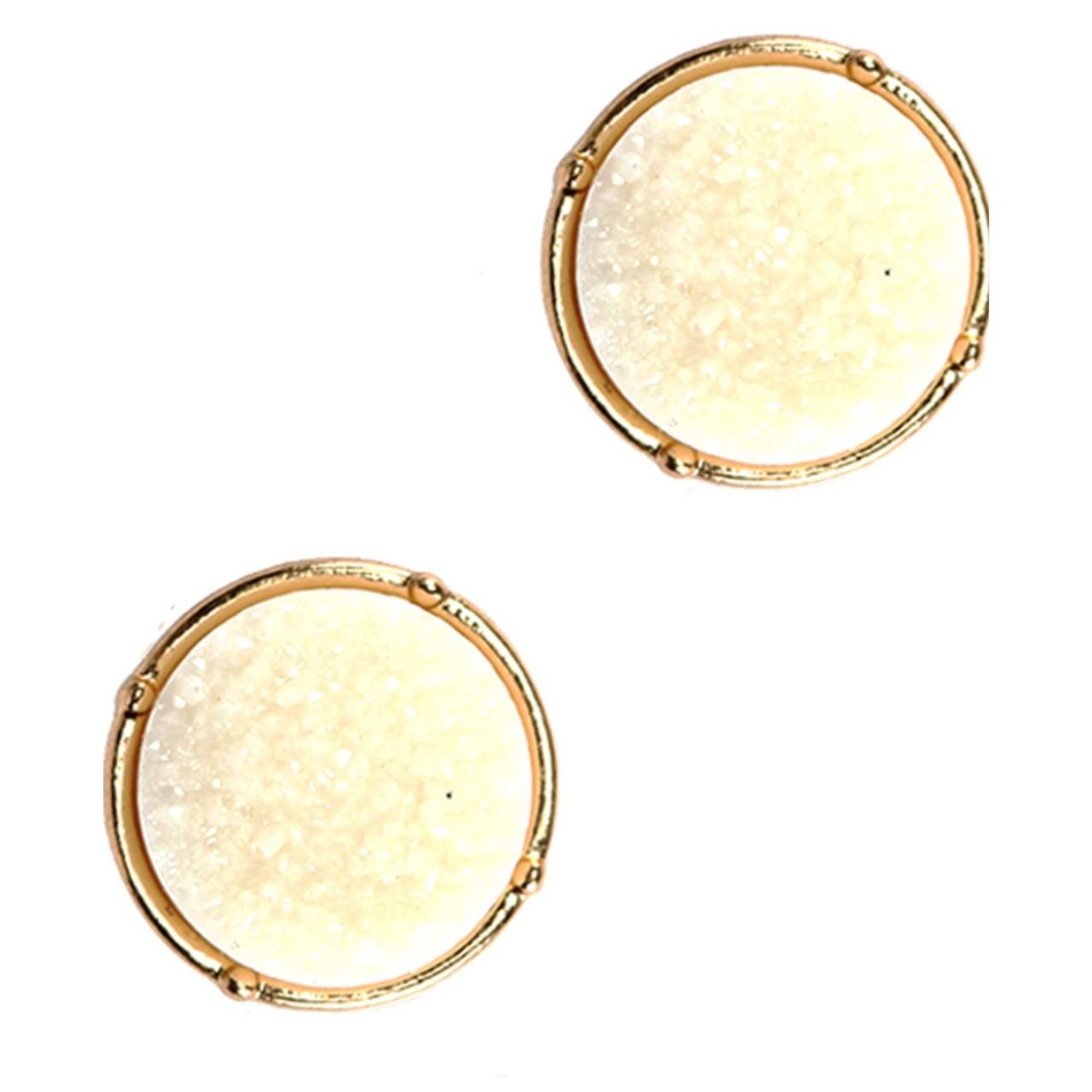 Druzy Post Earrings - The Graphic Tee
