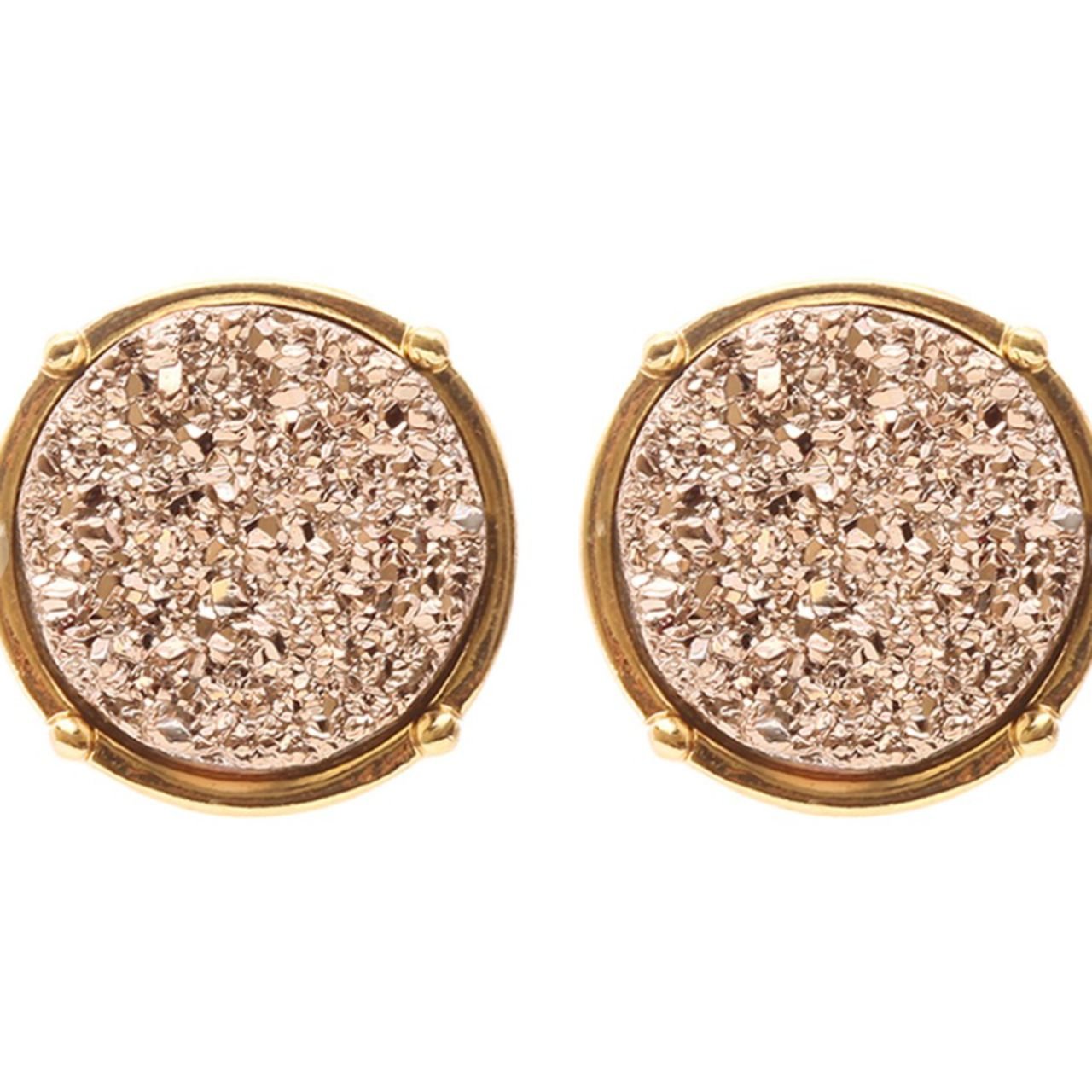 Druzy Post Earrings - The Graphic Tee