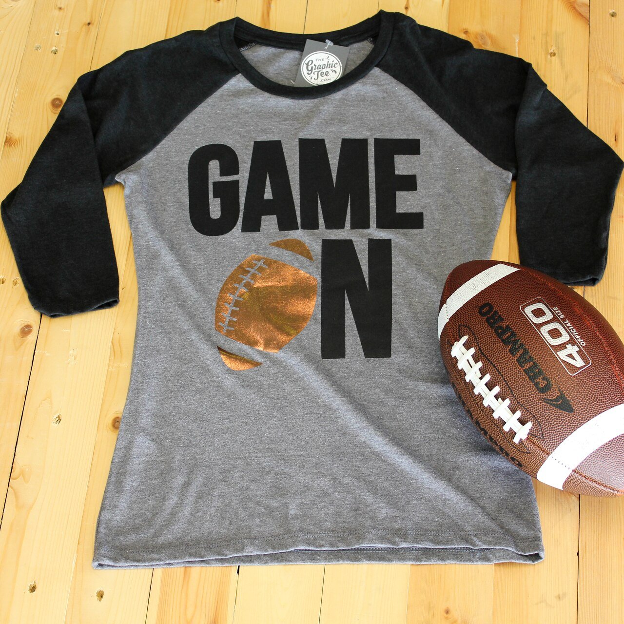 Game On Football Raglan - The Graphic Tee