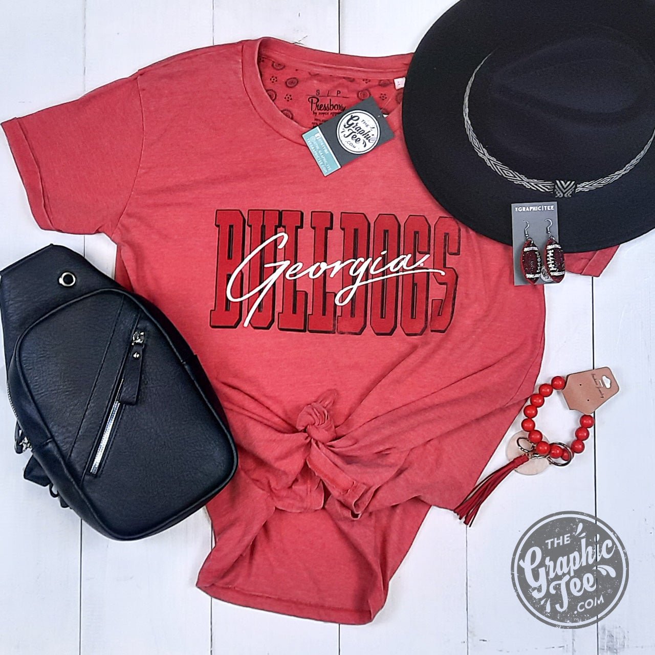 Georgia Bulldogs Vintage Boyfriend Tee - The Graphic Tee
