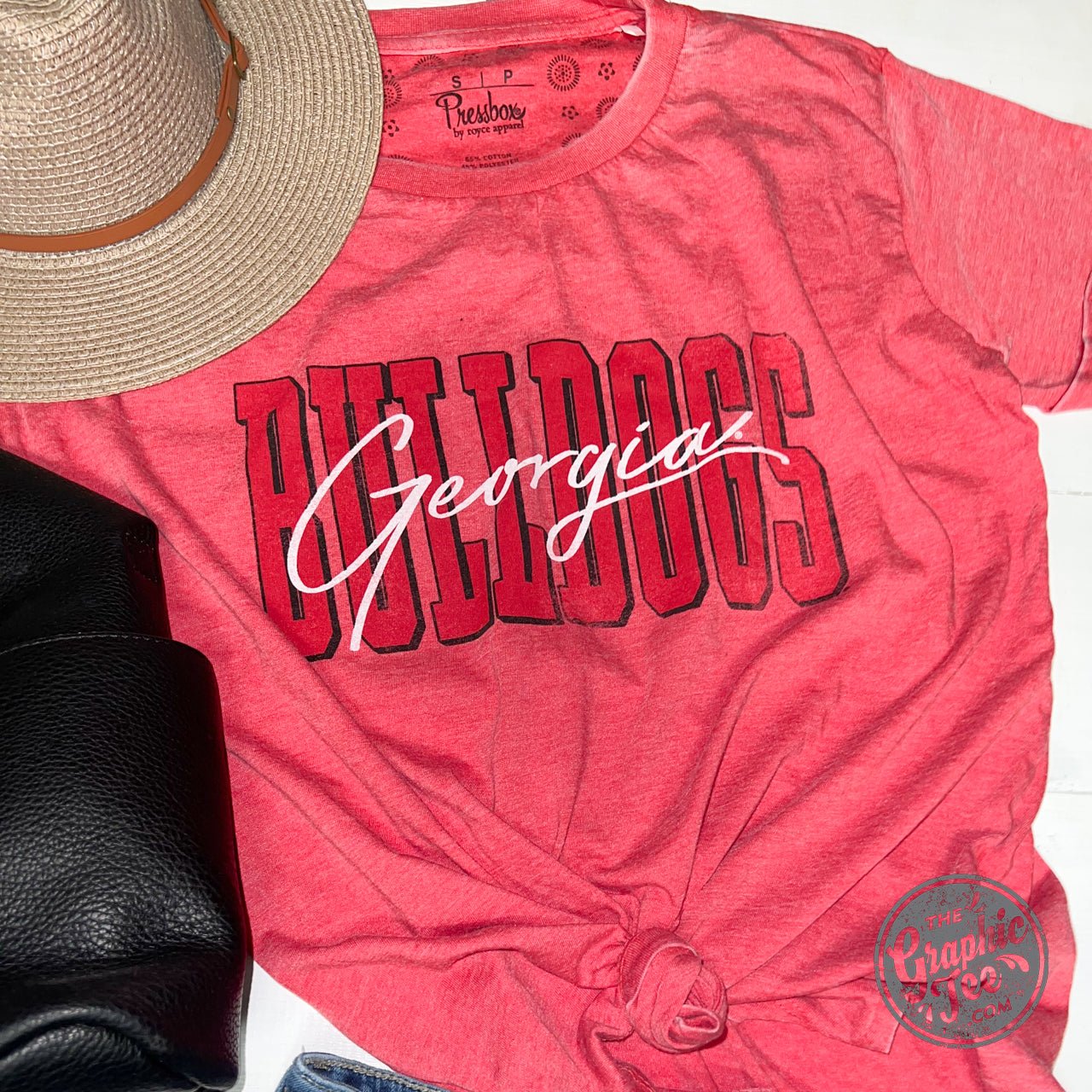 Georgia Bulldogs Vintage Boyfriend Tee - The Graphic Tee