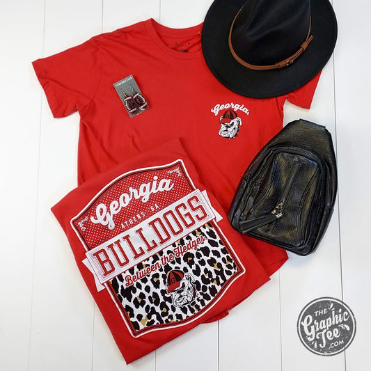 Georgia Dawgs Licensed Red Short Sleeve Unisex Tee - The Graphic Tee