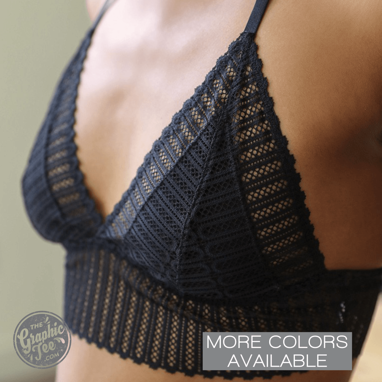 Georgie Ribbed Boho Lace Racerback Bralette – The Graphic Tee