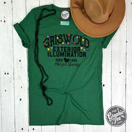 Griswold Exterior Illumination ADULT Unisex Short Sleeve Tee - The Graphic Tee