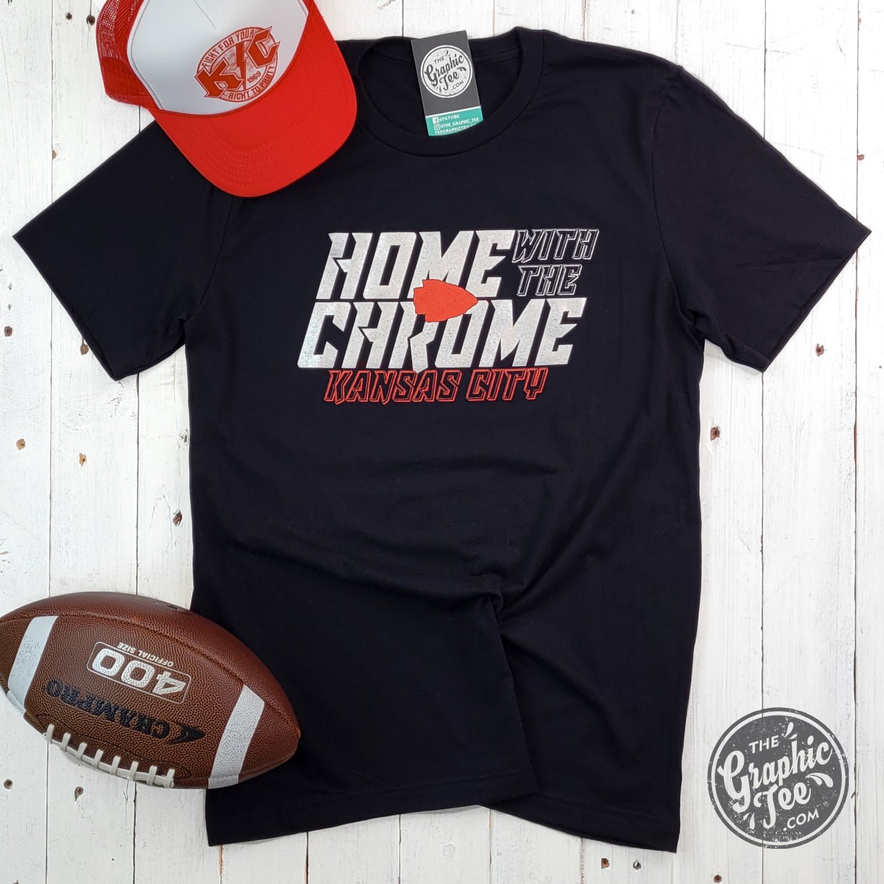 Home With The Chrome Kansas City Crewneck Tee - The Graphic Tee
