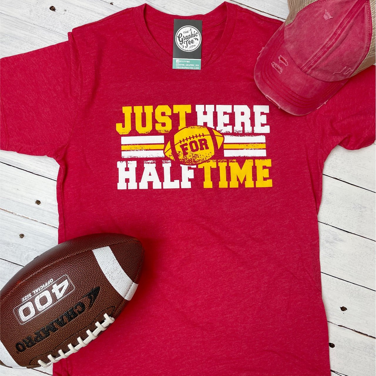 Just Here For Halftime Unisex Tee - The Graphic Tee