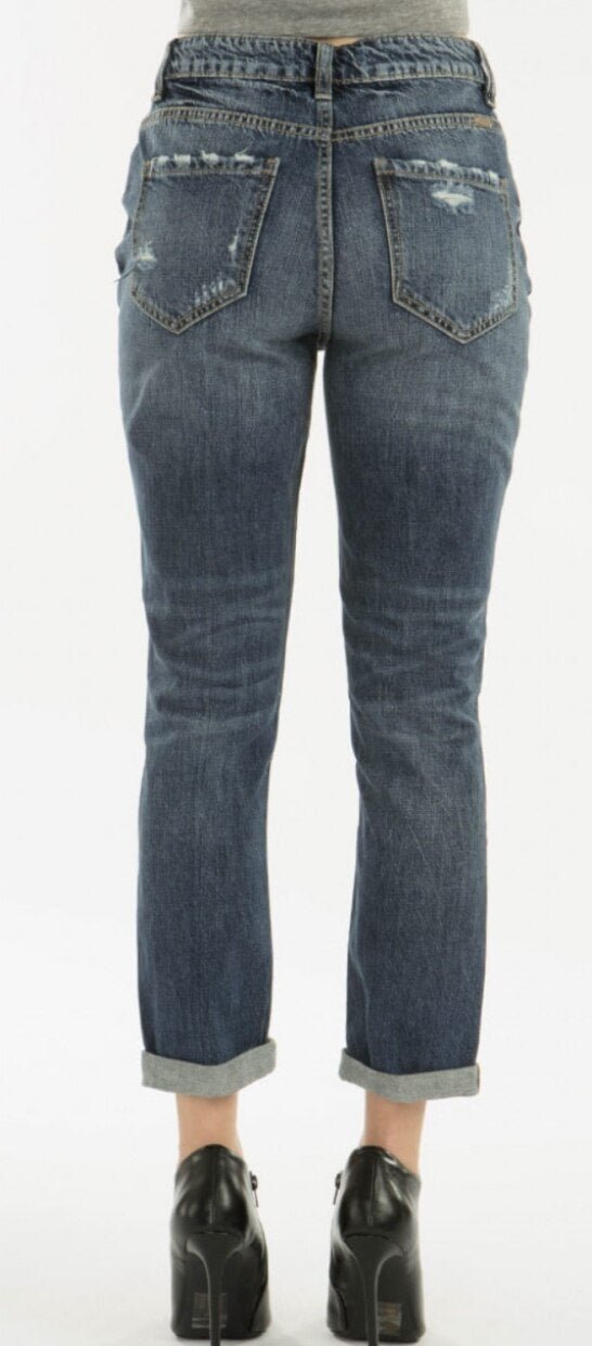 KanCan Benny High Rise Girlfriend Jeans - The Graphic Tee