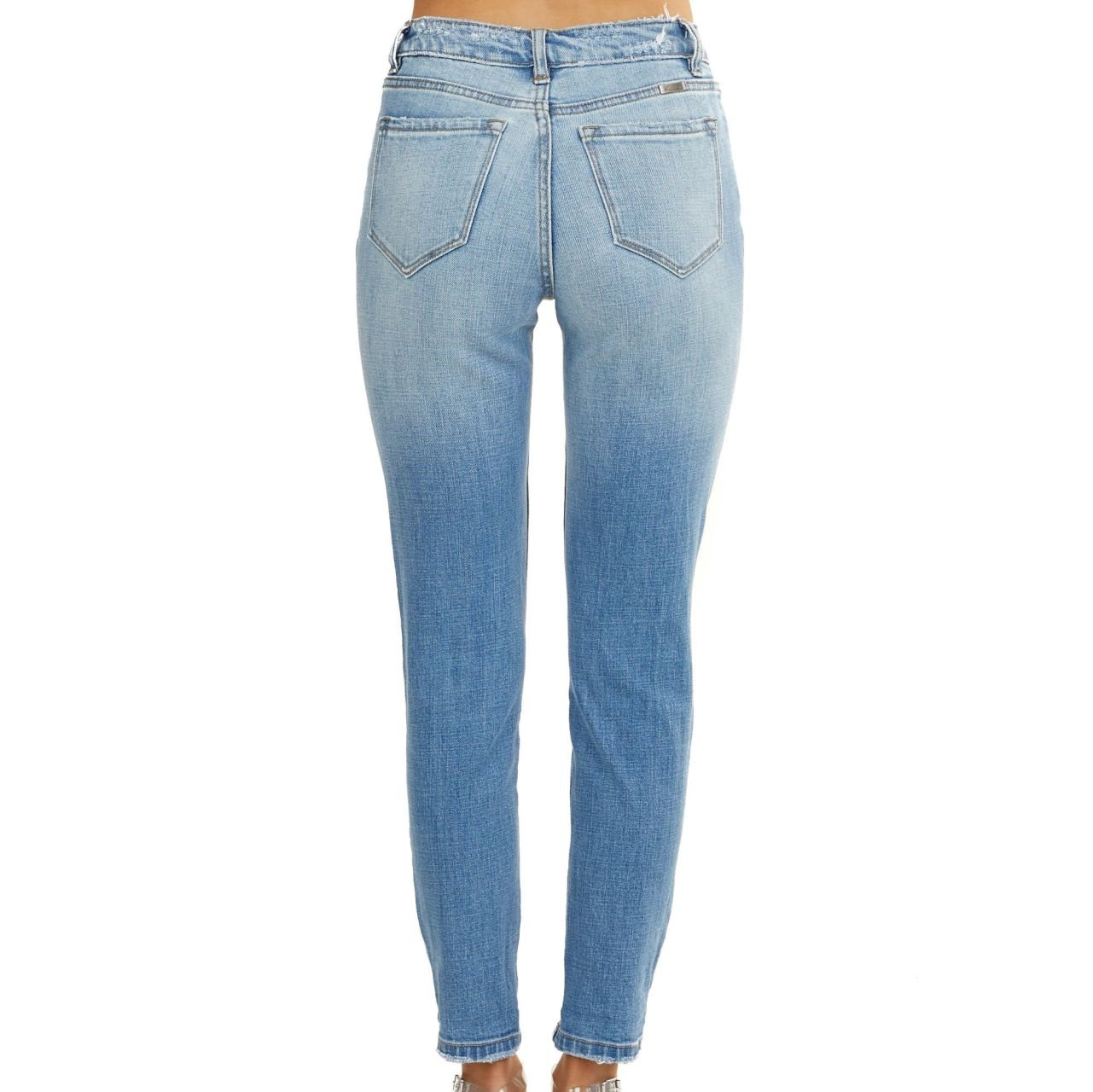 Kancan Leopard Patch High Rise Skinny Jeans - The Graphic Tee
