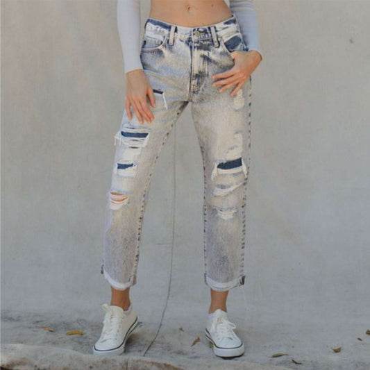 Kancan Light High Rise Straight Leg Jeans - The Graphic Tee