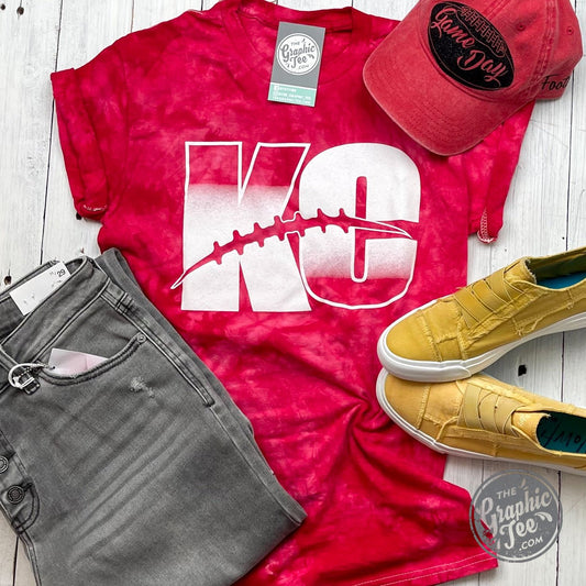 Kansas City Red Tie Dye Short Sleeve Tee - The Graphic Tee