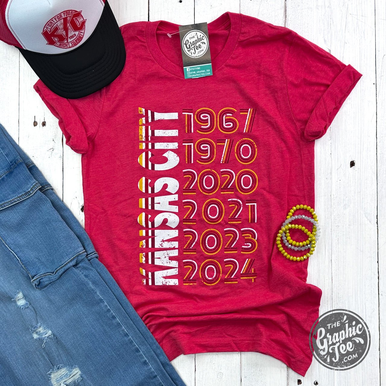 Kansas City Years Short Sleeve Unisex Tee - The Graphic Tee
