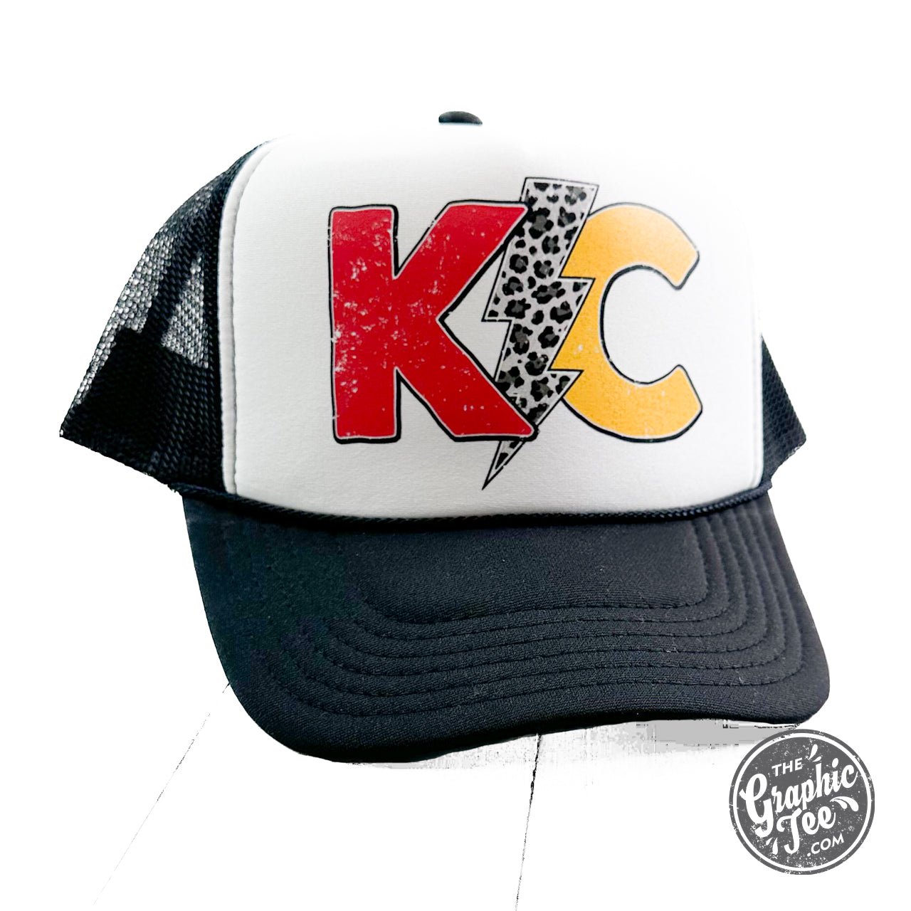 KC Lightning Bolt Foam Trucker Cap - The Graphic Tee