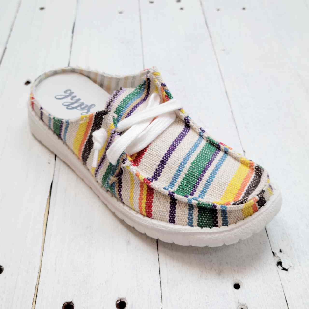 Serape slip sale on shoes