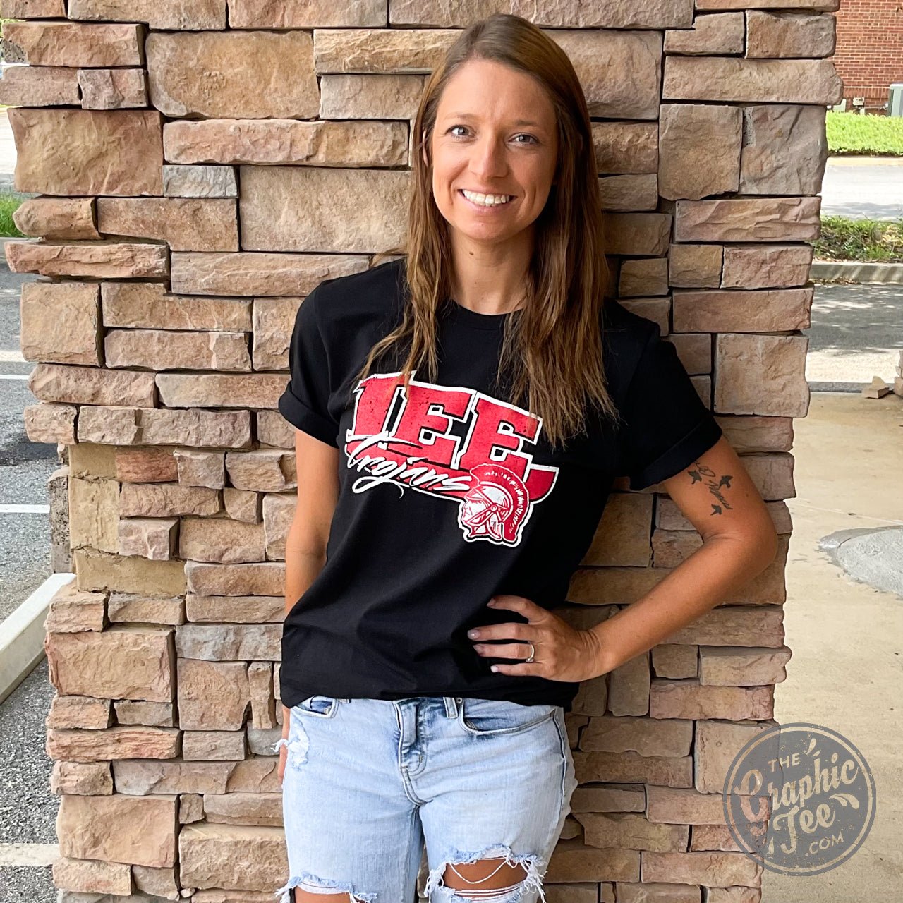 Lee Trojans Black Short Sleeve Tee - The Graphic Tee