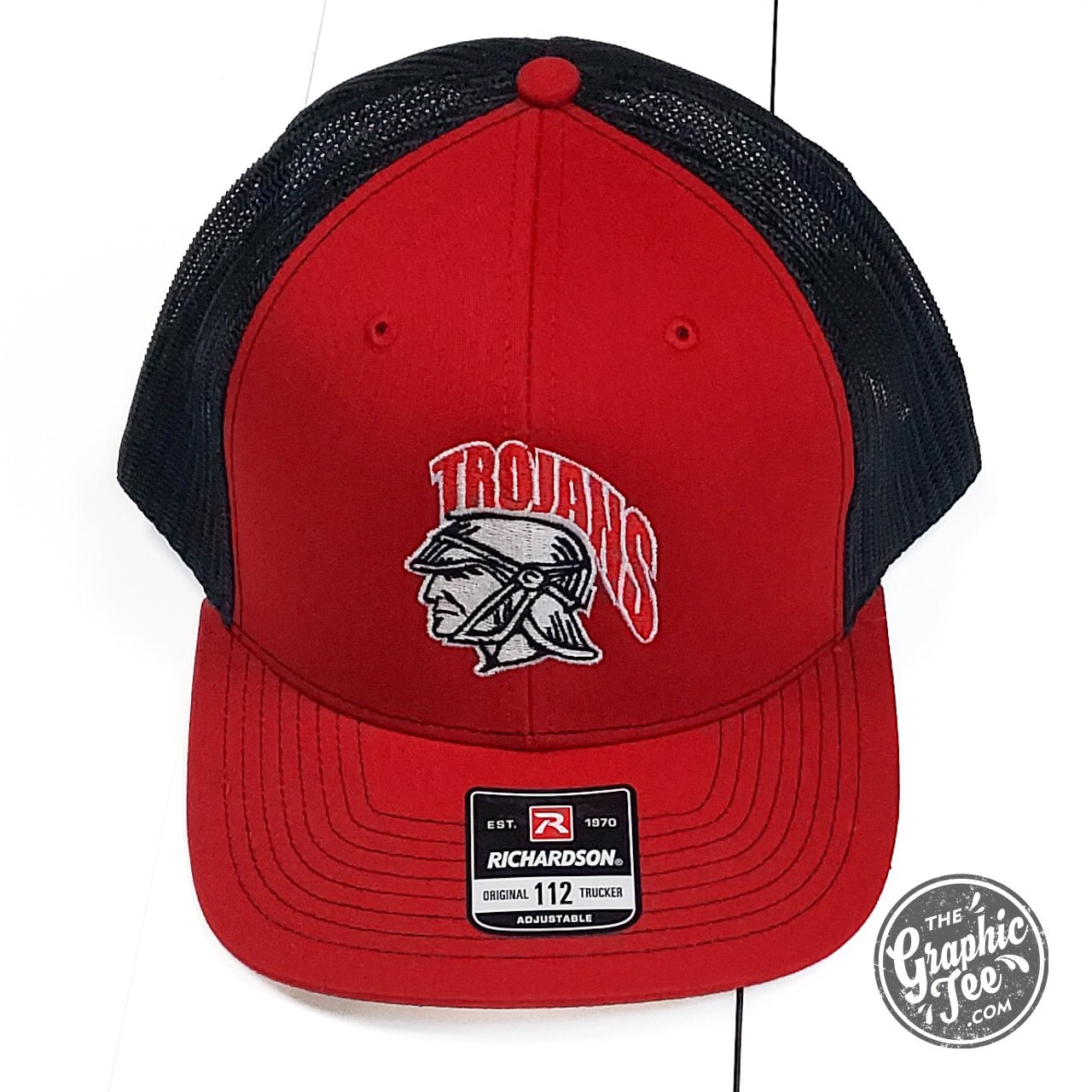 Leesburg Trojan Red and Black Embroidered Hat - The Graphic Tee