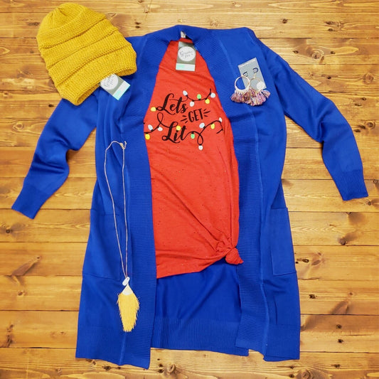 Let's Get Lit - Speckled Tee - The Graphic Tee