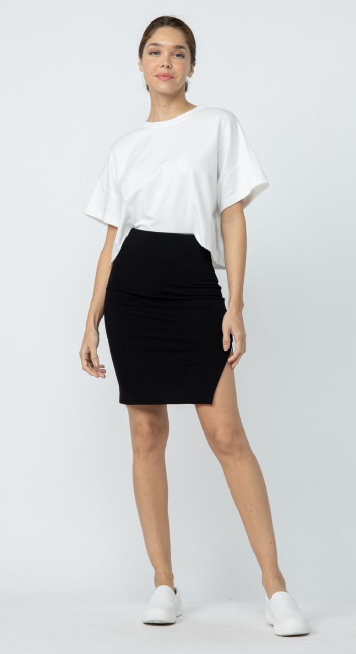 Malia Double Layered Pencil Skirt - The Graphic Tee
