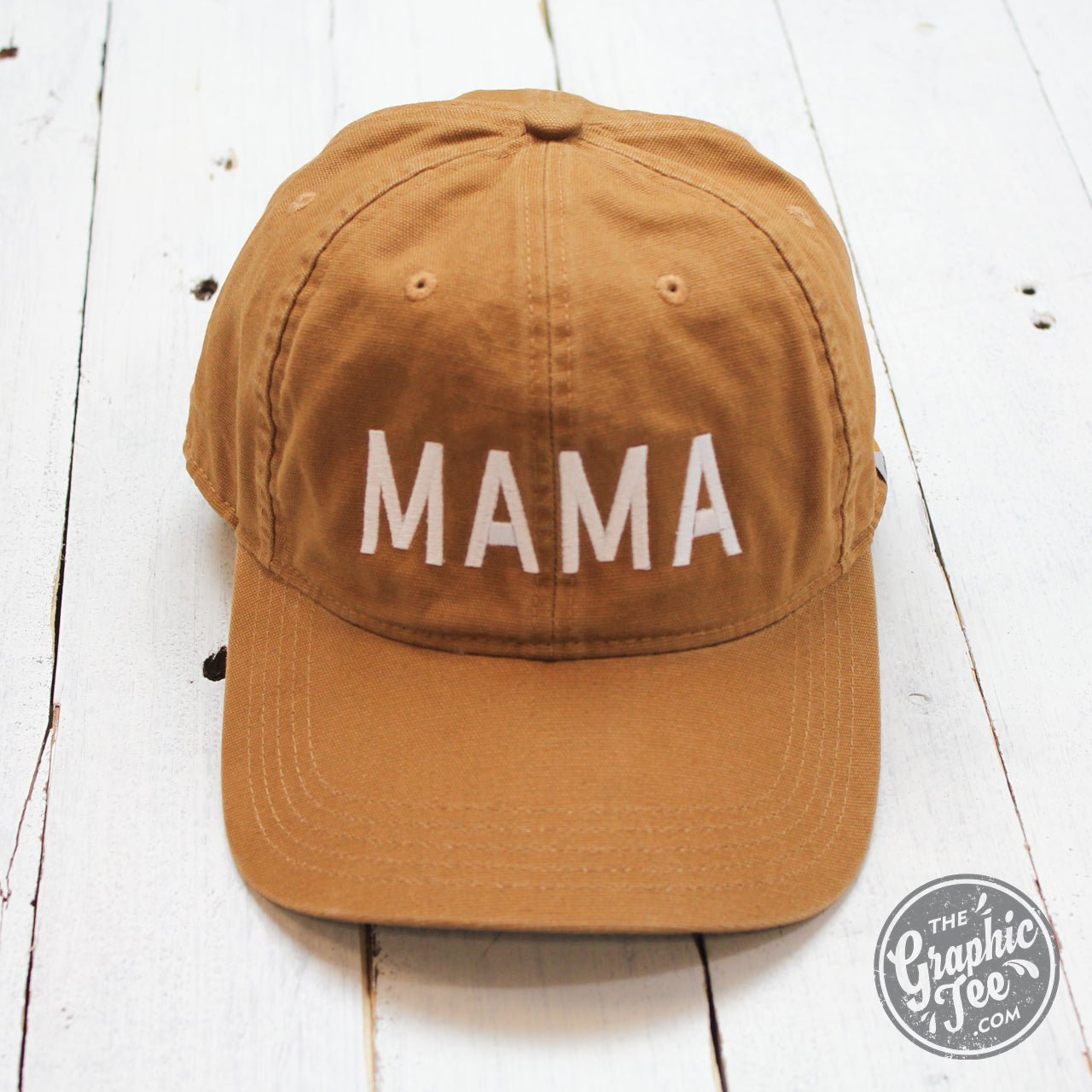 Mama - Carhartt Brown Washed Canvas Hat - The Graphic Tee